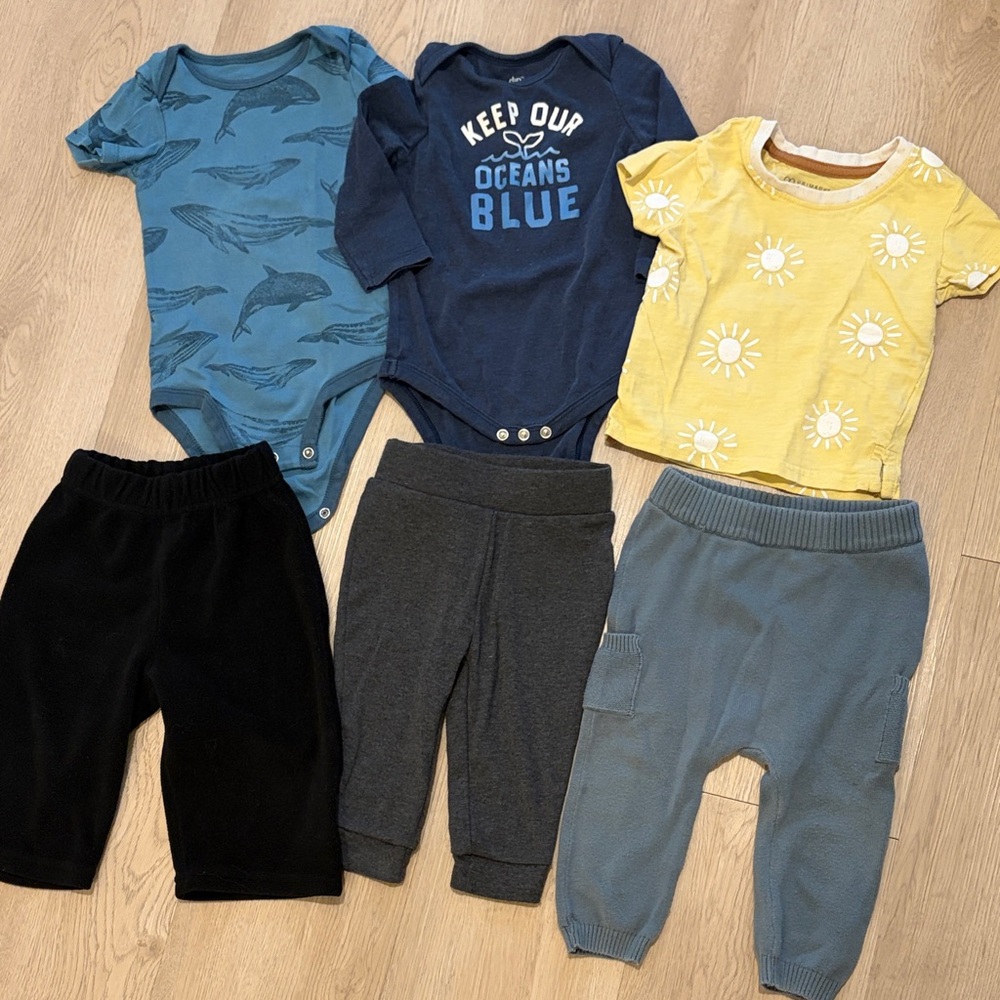 6-12m Sea Lovers Baby Boy Bundle
